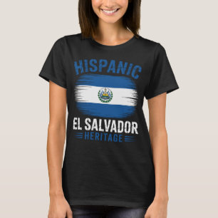 El Salvador Heritage Salvadoran Pride Distressed F T-Shirt
