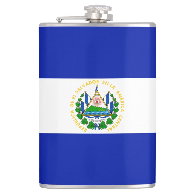 El Salvador Hip Flask (Front)