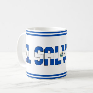 El Salvador National Flag Patriotic Coffee Mug