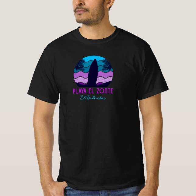 El Salvador, playas, Surf City, El Sunzal T-Shirt (Front)