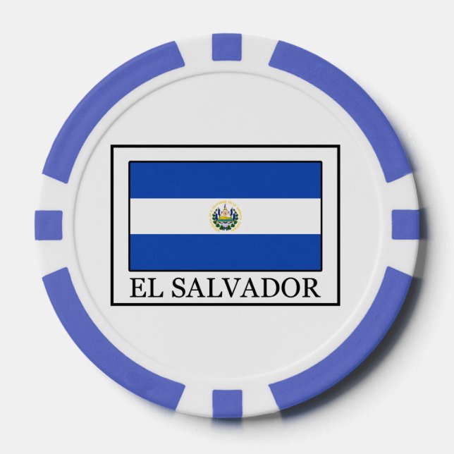 El Salvador Poker Chips (Front)