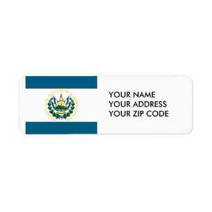 El Salvador Return Address Label