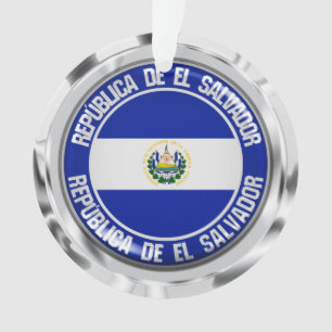 El Salvador Round Emblem Ornament