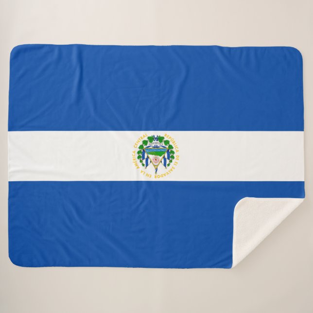 El Salvador Sherpa Blanket (Front (Horizontal))