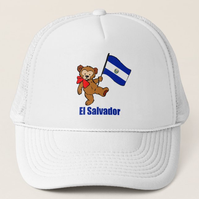 El Salvador Teddy Bear Hat (Front)