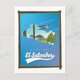 El Salvador Travel map Postcard