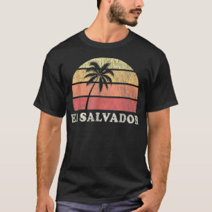 El Salvador Vintage 70s Retro Throwback Design T-Shirt