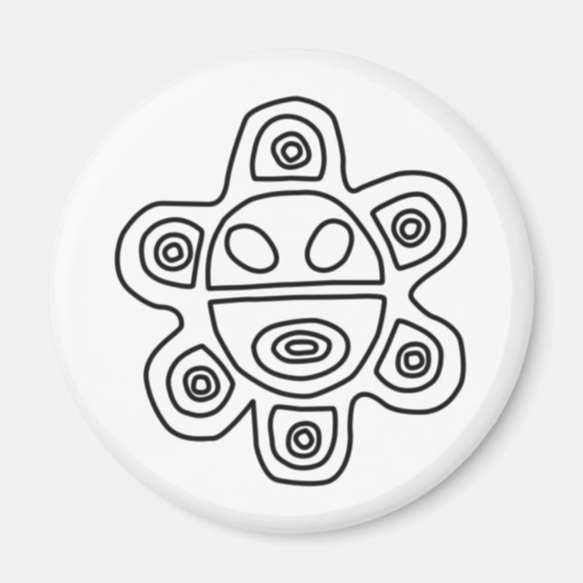 El Sol Taino Magnet (Front)