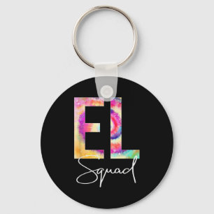 El Squad Tie Dye Back To School Women Appreciation Key Ring
