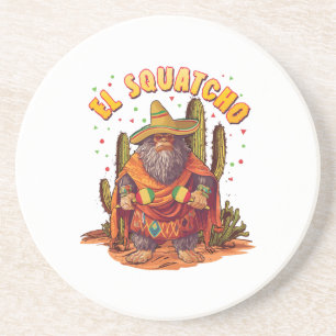 El Squatcho Bigfoot with Maraca, Sombrero and Ponc Coaster
