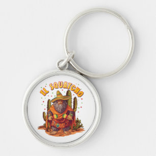 El Squatcho Bigfoot with Maraca, Sombrero and Ponc Key Ring