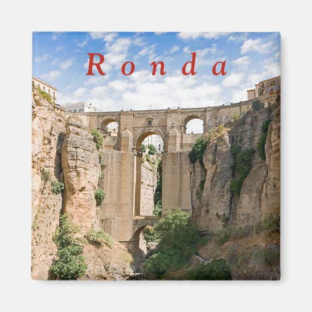 "El Tajo" of Ronda with the Puente Nuevo. Magnet (Front)
