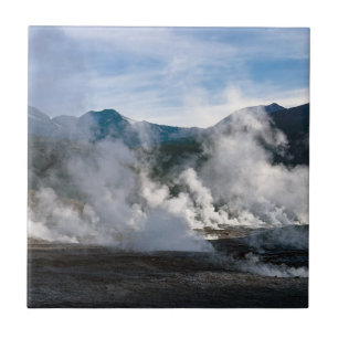 El Tatio Geysers near San Pedro de Atacama - Chile Ceramic Tile