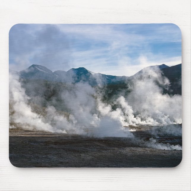 El Tatio Geysers near San Pedro de Atacama - Chile Mouse Pad (Front)