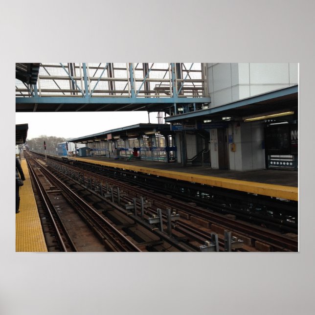 El Train Station Philadelphia Poster (Front)
