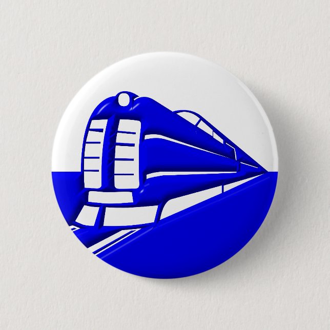 El , Train , Subway 6 Cm Round Badge (Front)