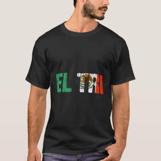 El Tri Mexico Soccer Fan Futbol Distressed Flag Gi T-Shirt