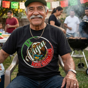 El Viejon Mas Chingon Mexican Print T-Shirt