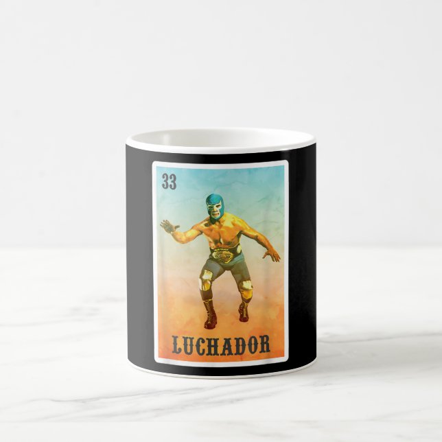 El Wrestler Lucha Libre - Mexico Luchador Coffee Mug (Center)