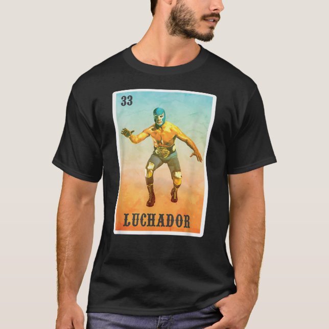 El Wrestler Lucha Libre - Mexico Luchador T-Shirt (Front)