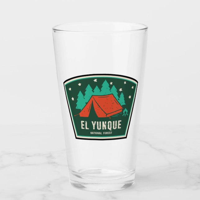 El Yunque National Forest Camping Glass (Front)