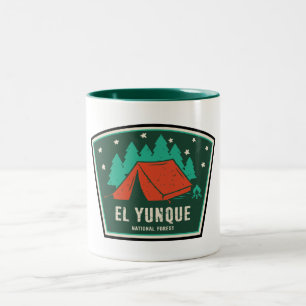 El Yunque National Forest Camping Two-Tone Coffee Mug