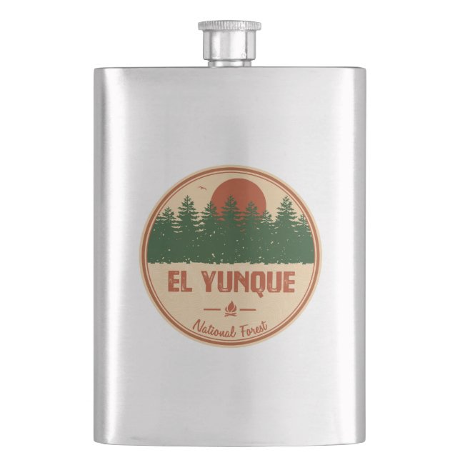 El Yunque National Forest Hip Flask (Front)