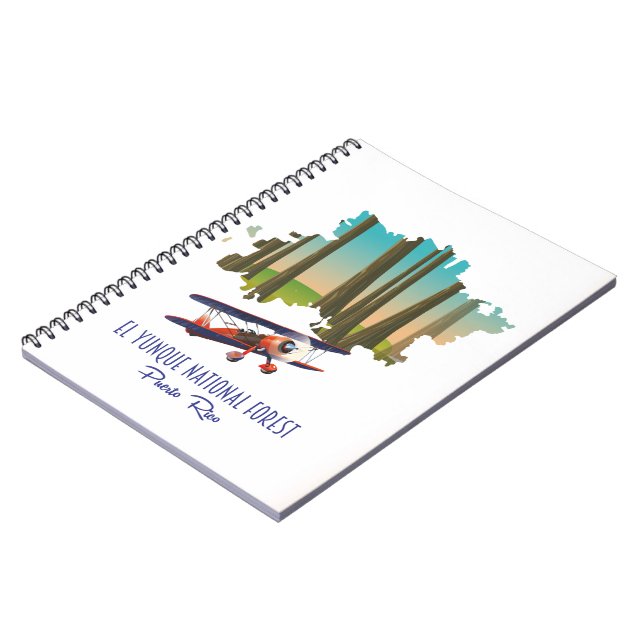 El yunque national forest puerto rico map notebook (Left Side)