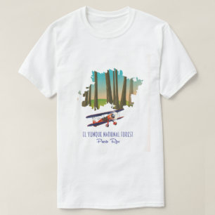 El yunque national forest puerto rico map T-Shirt