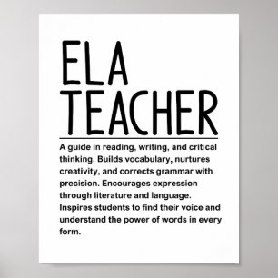 Ela teacher poster