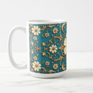 Elaborate Floral Vintage  Coffee Mug