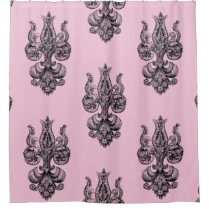 Elaborate French Fleur De Lis  Shower Curtain