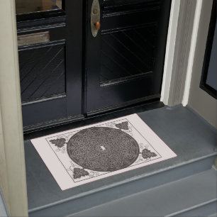 Elaborate Knot Pattern (by Albrecht Dürer) Doormat