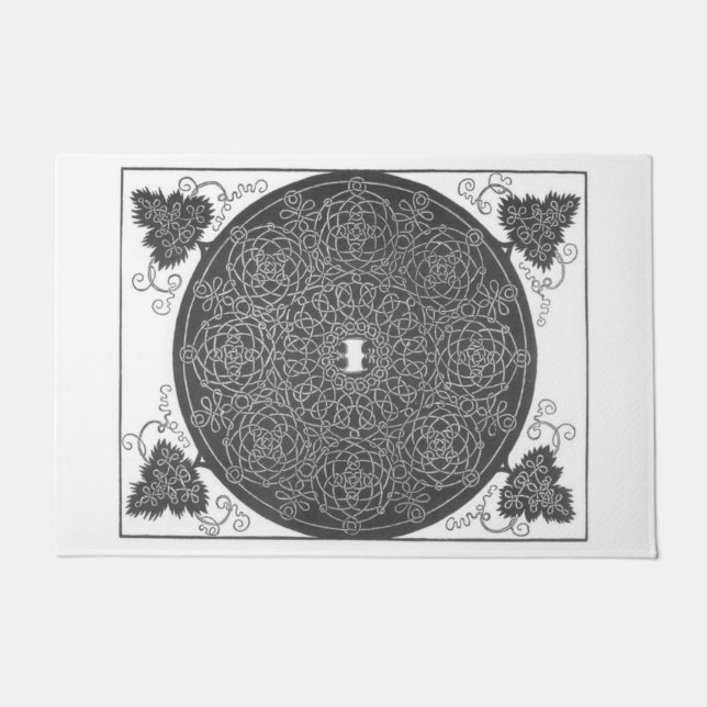 Elaborate Knot Pattern (by Albrecht Dürer) Doormat (Front)