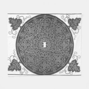 Elaborate Knot Pattern (by Albrecht Dürer) Fleece Blanket