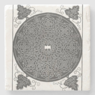 Elaborate Knot Pattern (by Albrecht Dürer) Stone Coaster