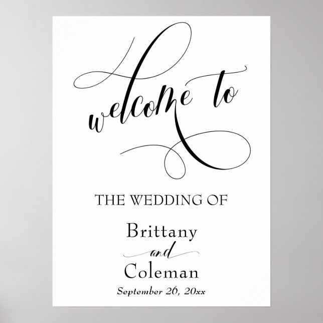 Elaborate Typography Simple The Wedding Of Sign (Front)