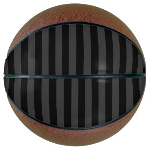 Elagnat Black & Smoky Black Vertical Stripes Basketball