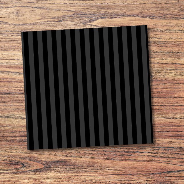 Elagnat Black & Smoky Black Vertical Stripes  Post-it Notes (Creator Uploaded)