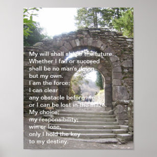 Elaine Maxwell. My Will shall shape the future Poster