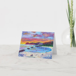 Elaine’s Sunset Lagoon 4 Hawaiian Holiday Card