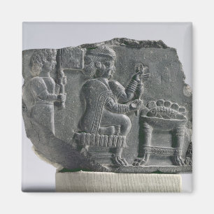 Elamite woman spinning, Neo-Elamite Period, c.700- Magnet