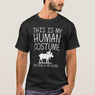 Eland Easy Halloween Human Costume Bullock Elk Dee T-Shirt
