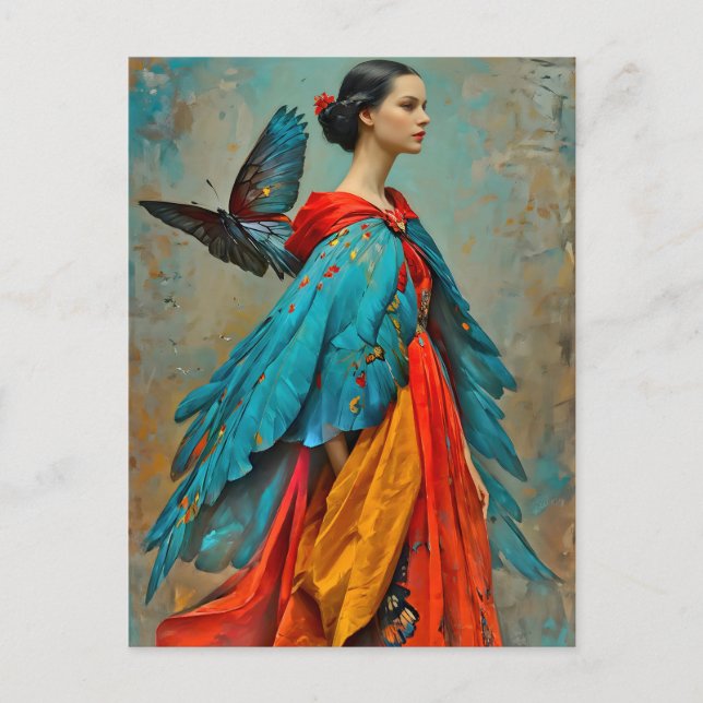 “Elaris”  -  Feathers of Becoming Postcard (Front)