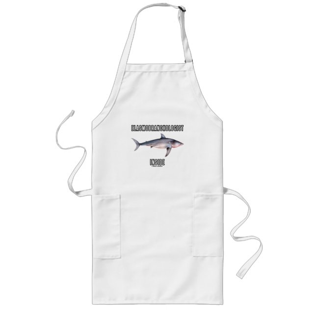 Elasmobranchologist Inside (Great White Shark) Long Apron (Front)