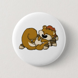 Elated Squirrel! 6 Cm Round Badge