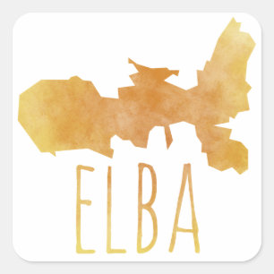 Elba Square Sticker