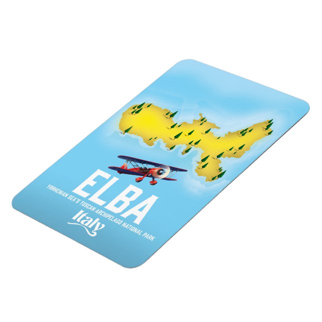 Elba, Tyrrhenian Sea ,Tuscan ,Italy travel poster Magnet (Left Side)