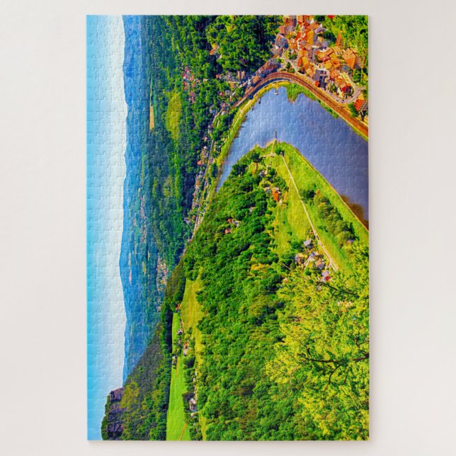 Elbe Valley Germany. Jigsaw Puzzle (Vertical)