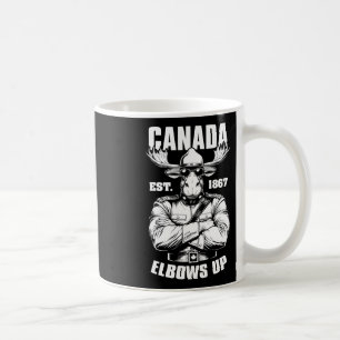 Elbows Up Canada 1867 Funny Canadian Proud Mountie Coffee Mug